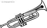 Trumpet coloring page