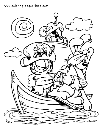 coloring book pages for pirates