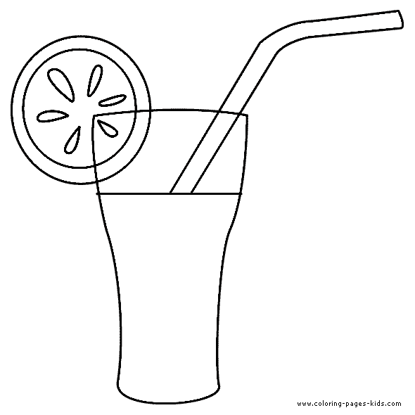 Orange Juice Drink coloring pages, color plate, coloring sheet,printable coloring picture