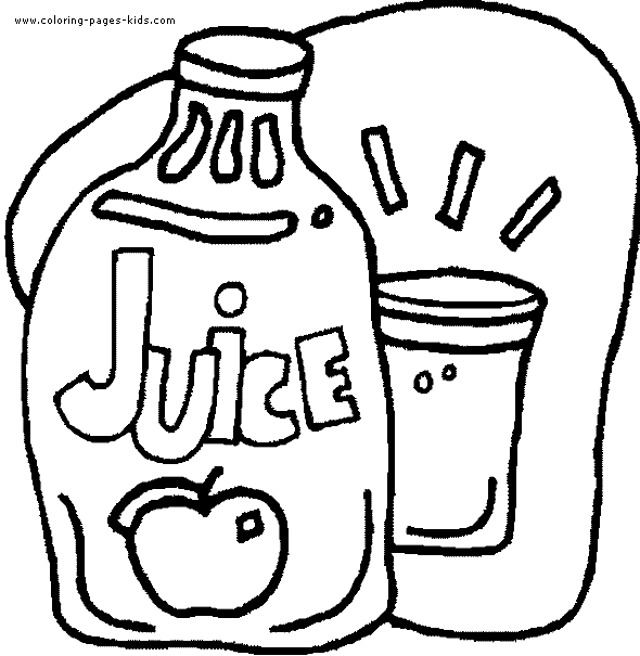 Juice color page, Drink coloring pages, color plate, coloring sheet,printable coloring picture