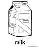 Pack of Milk coloring pages