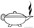 Teapot coloring sheet