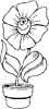 Free Silly Flower coloring pages for kids