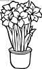 Five Flowers coloring pages