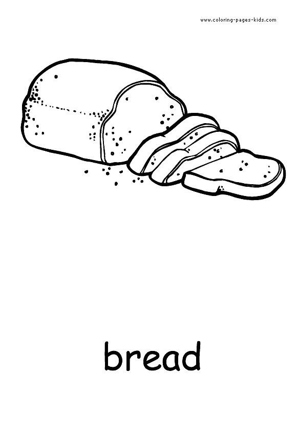 Bread food coloring pages, color plate, coloring sheet,printable coloring picture