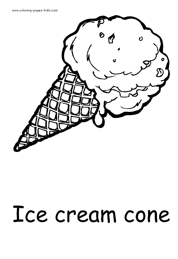 Ice cream food coloring pages, color plate, coloring sheet,printable coloring picture