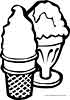 Ice creams coloring pages for kids
