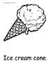 Ice cream coloring picture