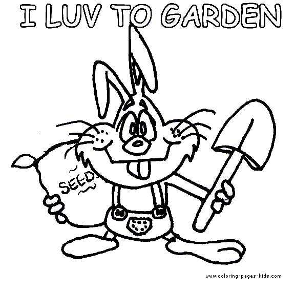 Gardening color page,  coloring pages, color plate, coloring sheet,printable coloring picture