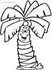 Palm tree coloring picture