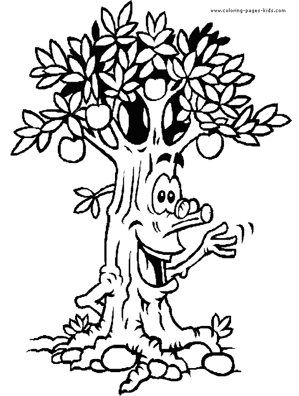 Tree color page, coloring pages, color plate, coloring sheet,printable coloring picture