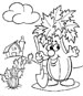 Toadstool coloring pages for kids