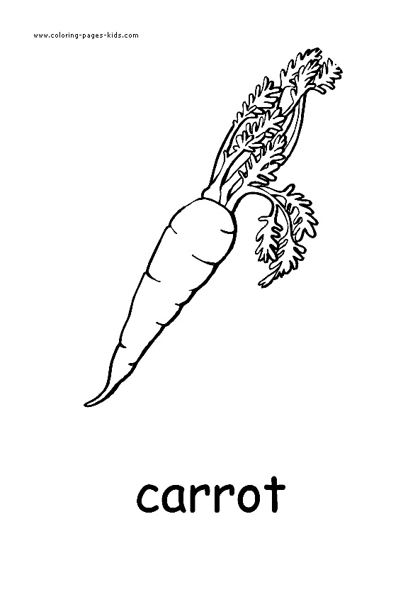 Vegetable color page, coloring pages, color plate, coloring sheet,printable coloring picture Carrot