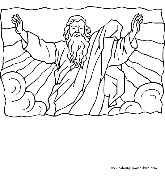 God color page Bible Story color page Coloring pages for kids