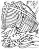 Noah's Arc bible coloring page