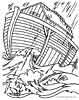 Noah's Arc bible coloring page