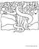 Devil in the apple tree coloring picture