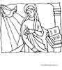 Free bible Holy Mary coloring page