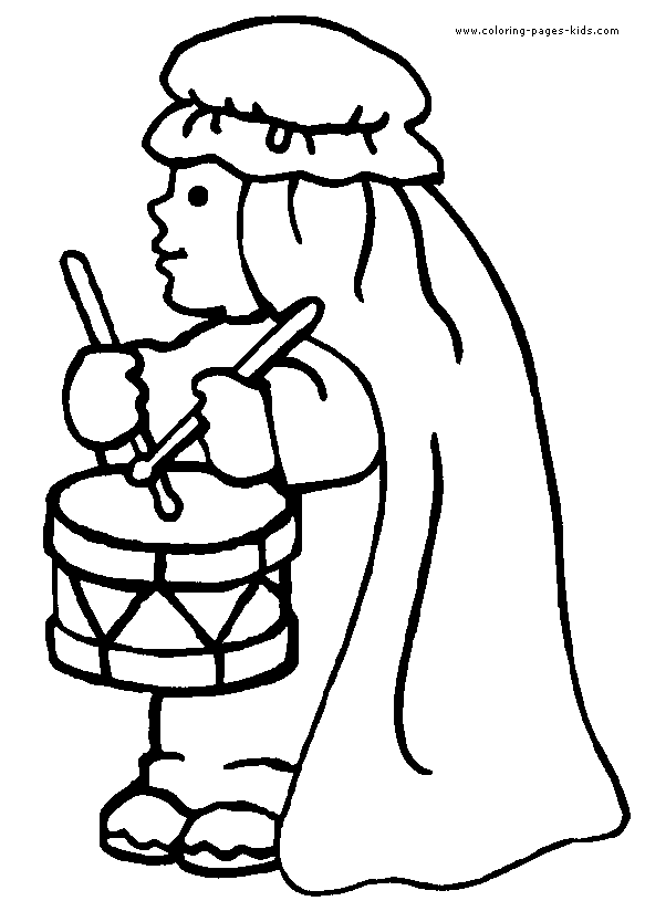 Little Drummer Boy color page Religious Christmas coloring page, religious, religion coloring pages, color plate, coloring sheet,printable coloring picture