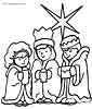Three kings coloring picture