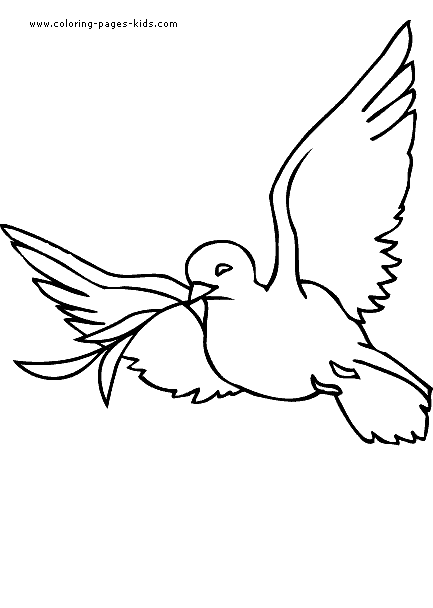 Dove of Peace Religious Items color page, religious, religion coloring pages, color plate, coloring sheet,printable coloring picture