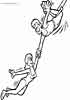 Acrobats sports coloring pages for kids