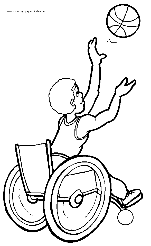 Athlete with Disabiliy  sports coloring pages, color plate, coloring sheet,printable coloring picture