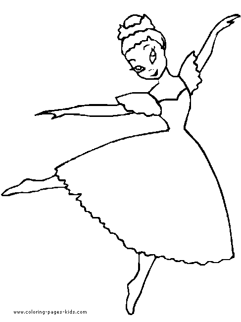 Ballet, Ballerina and Dancing color page, sports coloring pages, color plate, coloring sheet,printable coloring picture