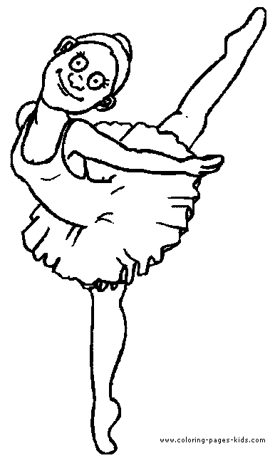 ballet ballerina and dancing color page coloring pages for kids