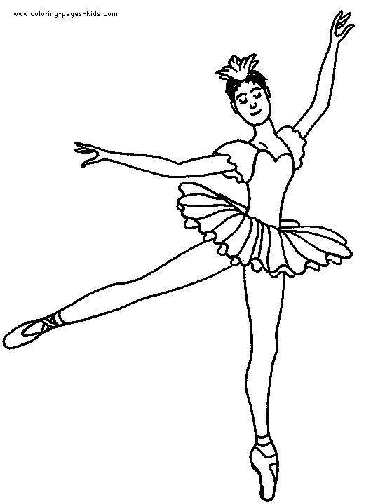 Ballerina coloring picture