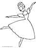 Ballet coloring picture
