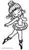Ballet, Ballerina and Dancing coloring page, sports coloring pages, color plate, coloring sheet,printable coloring picture