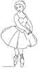 Ballerina colouring pages