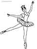 Ballerina coloring picture