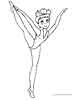 Free Ballerina coloring pages for kids