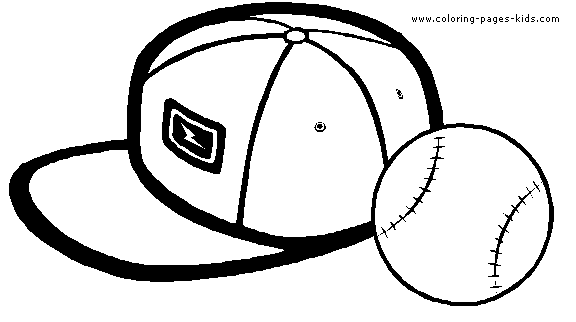 Baseball color page - Ball color page. Free printable ...