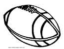 Printable Rugby Ball coloring page for kids
