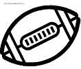 Free Rugby Ball coloring pages for kids