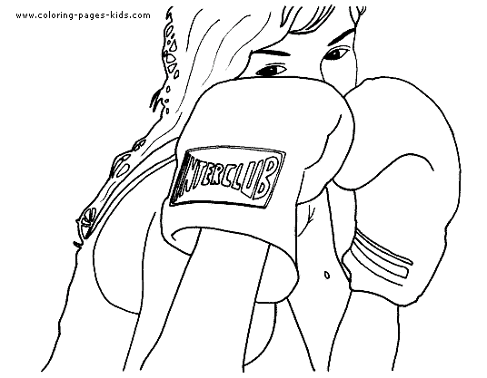 Boxing color page, fight sports coloring pages, color plate, coloring sheet,printable coloring picture