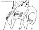 Free Boxing coloring sheets for kids