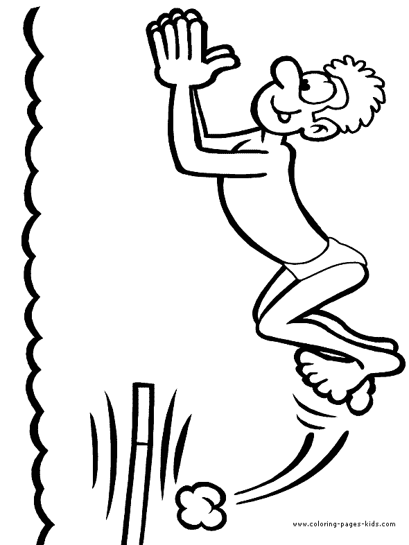 Diving color page, sports coloring pages, color plate, coloring sheet,printable coloring picture