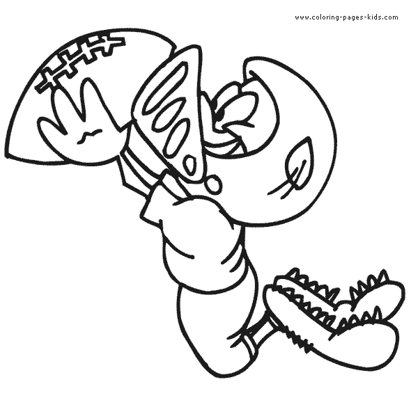 Football Rugby Color Page Coloring Pages For Kids