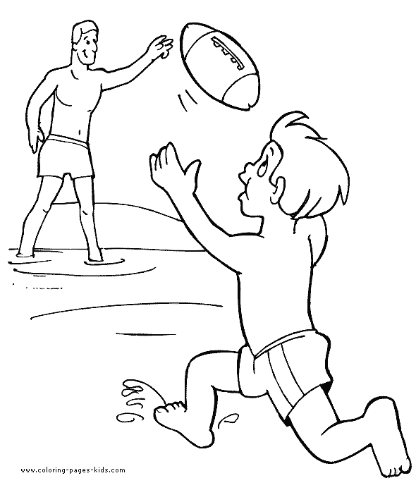 Football, Rugby color page, sports coloring pages, color plate, coloring sheet,printable coloring picture