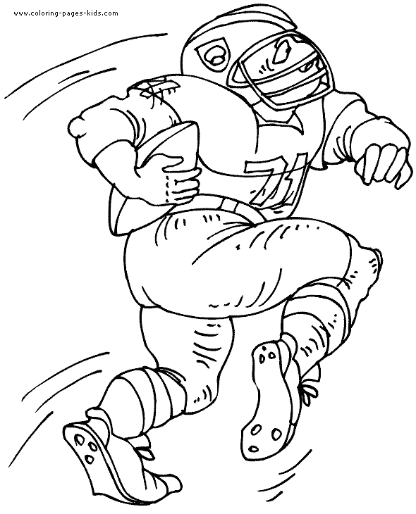 Football Rugby Color Page Coloring Pages For Kids Sports