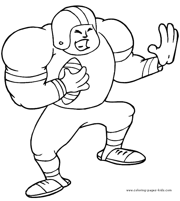 Football Rugby Color Page Coloring Pages For Kids Sports