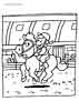 Printable Horse riding coloring page