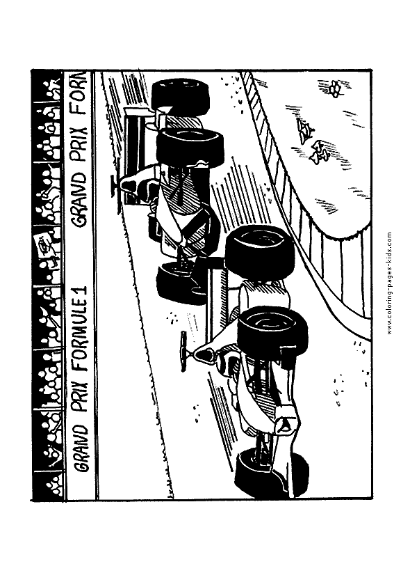 Grand Prix Racing Color Page