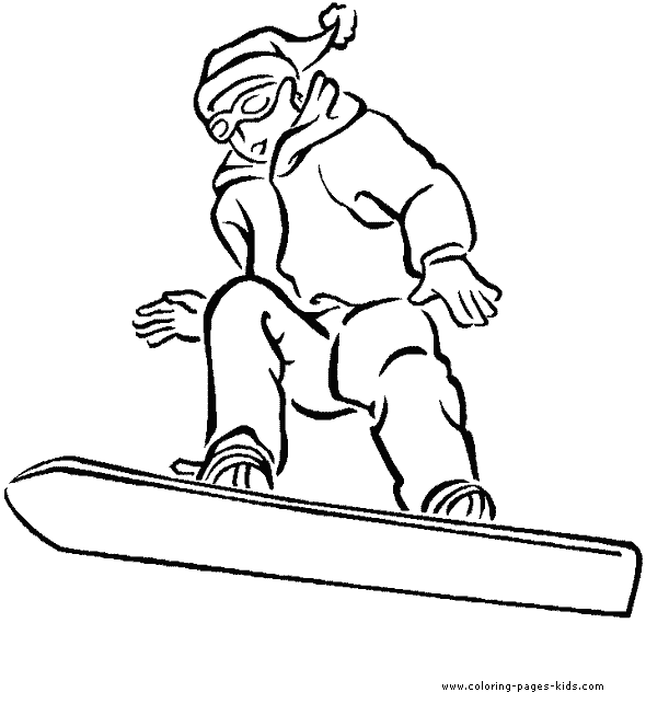 Snowboarding color page, snowboard sports coloring pages, color plate, coloring sheet,printable coloring picture
