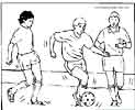 Free Soccer coloring picture