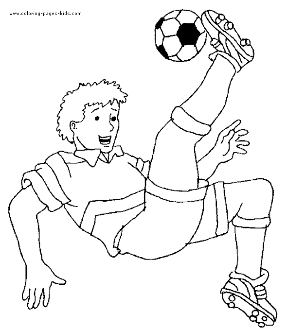 Printable Soccer color page